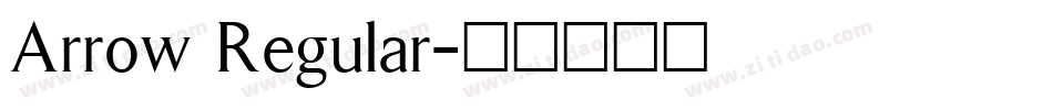 Arrow Regular字体转换